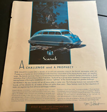 1936 Stout Scarab - Vintage Original Automotive Color Print Ad / Wall Art picture