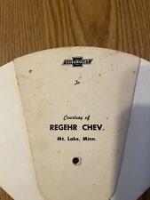 Vintage Antique Last Supper Hand Fan Regehr Chev Mt Lake Minn Chevrolet picture