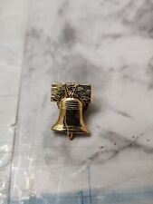 Liberty Bell Gold Tone Vintage Lapel Pin Hat Pin Collectible  picture