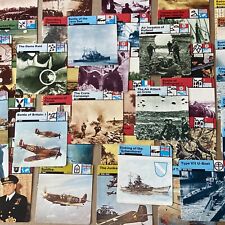 Vintage 1977 EDITO-SERVICE World War II History Cards Lot of 38 - Italy Version picture