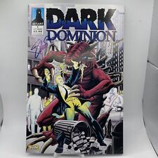 Defiant 1993 Dark Dominion #1 First Printing Sign By Shooter & J. James Comic picture