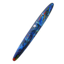LIY FUTURE Coral Blue Resin Fountain Pen Schmidt EF/ F Nib Writing Gift Case Set picture