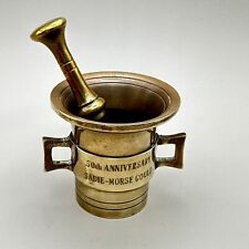 Brass Mortar & Pestal Herbs Spices Apothecary Pharmacy Medical Sadie Morse Gould picture