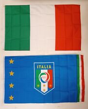 1 ITALY FEDERATION FLAG (3x5 FT) + 1 ITALIAN FLAG (3X5 FT) $35 picture