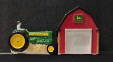 John Deere Tractor And Barn Salt And Pepper Shakers picture