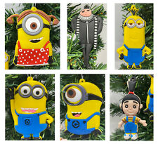 Despicable Me  Minions  6 Piece Christmas Ornament Set Featuring  Agnes ~NEW~ picture
