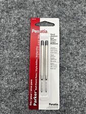 Penatia Black Medium Ballpoint Parker Pen Refills 8004-22 picture
