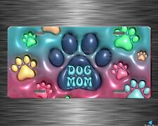 DOG MOM Metal License Plate picture