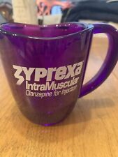 ZYPREXA Pharmaceutical Advertising  Purple Plastic Coffee Cup 12oz Used picture