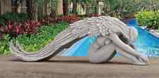 Protective Heavenly Wings Free From Harm Flowing Artistic Angel Sculpture Statue picture