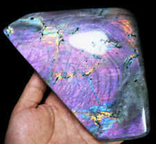 2.77lb Polished Nice Rainbow Purple Flash Labradorite Spectrolite Reiki Stone picture