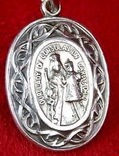 Vintage Sterling Catholic Scapular Our Lady of Consolation Ohio Pilgrimage Medal picture