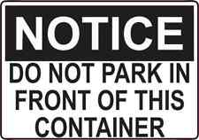 5x3.5 Do Not Park Magnet Business Vinyl Magnetic Decal Signs Container Magnets picture