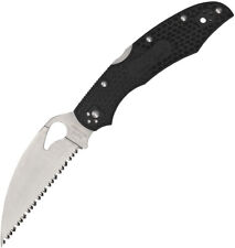 Byrd Cara Cara 2 Lockback Black Folding 8Cr13MoV Serrated Pocket Knife 03SBKWC2 picture