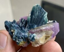 38 Grams Very Nice Purple Appetite Crystal Combined With Blue Tourmaline picture