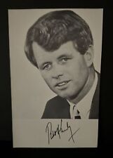 ROBERT F KENNEDY PRESIDENTIAL CAMPAIGN PHOTO CARD FLYER HAND OUT 1968 VINTAGE picture
