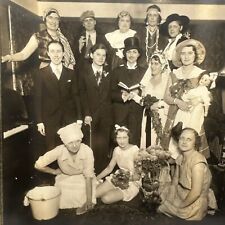 Antique 8x10” Photo Cross Dressing Women As Men Wedding Stag Party Chicago LGBTQ picture