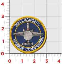 VAW-117 NAVY WALLBANGERS MISSION COMMANDER EMBROIDERED HOOK & LOOP PATCH picture