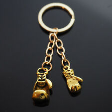 Boxing Golden Gloves Keychain Keyring Pendant Key Chain Ring Gift - Gold Color picture