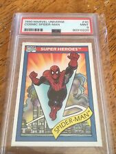 1990 Marvel Universe Cosmic Spider Man #30 PSA 9 Mint Fresh Case  picture