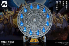 Saint Seiya Fire Clock Statue Resin WH Studio Model Lights 30cm Wall Hanging picture