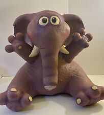 Rare Limited Edition Creatures Of Delite Edgar Purple Elephant Rubber Sculpture picture