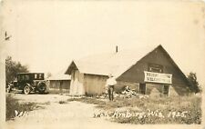 Postcard RPPC C-1910 Wisconsin Amberg White Rapids church revival 23-13493 picture