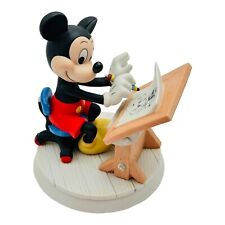 Disney Mickey Mouse Sketch Artist Desk Porcelain Figurine VINTAGE picture