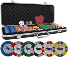 DA VINCI Unicorn All Clay Poker Chip Set with 500 Authentic Casino Weighted 9 Gr picture