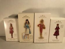 LOT of 4 Hallmark BARBIE ORNAMENTS Movie Mixer Continental Pref Pink Rouge NEW picture