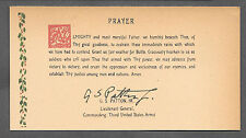 George S Patton Signature & Weather Prayer Reprint Original Period Paper *079 picture