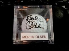 MERLIN OLSEN FOOTBALL & ACTOR: AUTOGRAPH AND OR SIGNED GOLF BALL picture