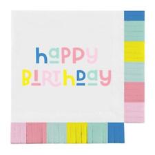 Fringe Napkins Happy Birthday Kids Size 5in sq. Pack of 6 picture