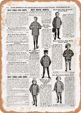 METAL SIGN - 1902 Sears Catalog Men's Tailoring Page 948 - Vintage Rusty Look picture