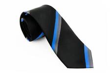 Thin Blue Line Blue Back The Blue Stripe Tie Police Support Tie picture
