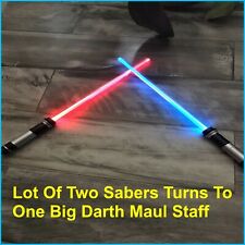 Lightsaber Star Wars (LOT OF 2)  FX Sound Light Saber Sword Toy ONE DARTH STAFF picture