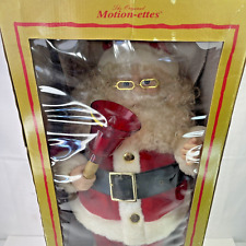 Vintage 24” Santa Claus TELCO Animated Illuminated MOTIONETTES 1996 Box & Papers picture