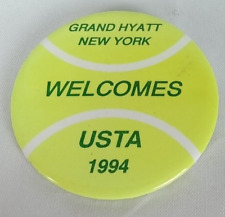 Grand Hyatt New York Welcomes USTA 1994 Pinback Button picture