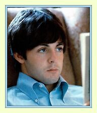 Paul McCartney Blue shirt Beatles 1965 11x14 Double Matted 8x10 Photo Print picture