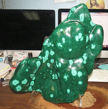 HUGE Natural green glossy Malachite quartz crystal mineral specimen Healing picture