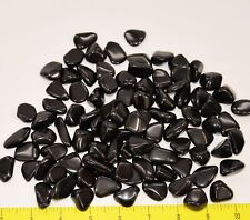 Obsidian APACHE TEARS Small (12-20mm or 1/2 - 3/4) Natural Black stones 1 lb picture