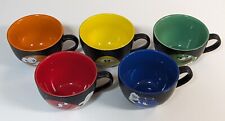 M&M's World Large Character Mugs, Individual Colors, Set Of 5, Great Condition picture
