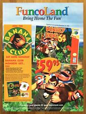 1999 FUNCOLAND Donkey Kong 64 N64 Nintendo 64 Print Ad/Poster Official Promo Art picture