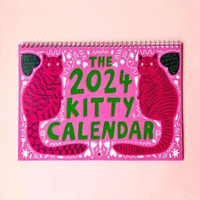 2024 Kitty Calendar Wall Calendar,Cat Funny Calendar ,2024 Monthly Wall Calendar picture