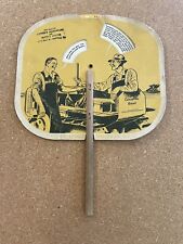 Vintage 1930s Caterpillar Tractor Spinner Advertising Fan Danville Michigan picture