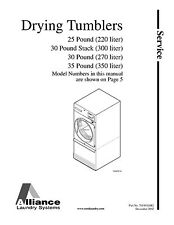 Repair Manual: Alliance/Huebsch/SpeedQueen Washers & Dryers (see Models below) picture