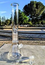 16 Inch Big Heavy Tree Perc Glass Bong Quality Tobacco Water Pipe Hookah picture