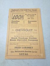 Vintage 1944 Advertising Local Farmers Account Book Ledger Spencer Loyal Wisc picture