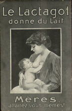 Mother & Child Breastfeeding Le Lactagol Donne du Lait c1910 Postcard picture