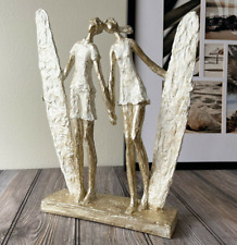Handmade Surfer Couple In Love Sculpture Statue Romantic Couple Home Décor Art picture